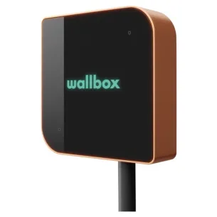 WallBox Copper SB con Cavo 5m e Spina Tipo 2 da 22kW - Profilo laterale color Rame