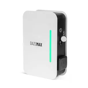 DazeMax Wall Box for STEEL Public Areas, 1 Socket Type 2 - RCD White